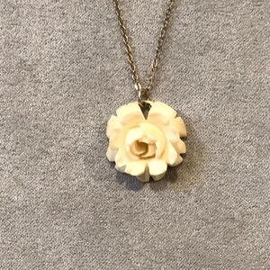 Carved Rose Pendant